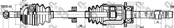 GSP 250169 Drive Shaft